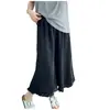 Pantalones falda de pierna ancha para mujer, talla grande, estilo coreano, adelgazantes y versátiles 150 kg Pantalones cortos talla grande, nuevo modelo 2026