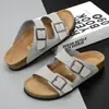 Nuevas Sandalias Casuales de Verano para Hombre y Mujer para Exteriores, Sandalias de Dedo Abierto, Suela Gruesa, Zapatos de Playa, Pantuflas de Moda, Suela de Corcho, Zapatos para Casa