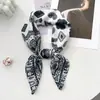 Lenço Quadrado de Seda Retrô Coreano com Estampa Paisley e Toque de Luxo, Combinado com uma Camisa, Lenço Quadrado Versátil para Cintura, Xale, Protetor de Pescoço