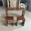 Mesa de Caligrafia, Mesa de Estudo Tradicional Chinesa, Madeira Maciça, Estilo Antigo, Mesa e Cadeiras Clássicas Chinesas de Go, Sala de Aula Dedicada para Aulas de Treinamento de Alunos