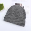 Chapéu de tricô masculino inverno à prova de frio quente lã chapéu de puxar chapéu de lã elástico torcido viagem ao ar livre chapéu de frio moda