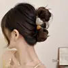 Pinza para el Cabello de Alta Gama Estilo Coreano con un Diseño Elegante y Delicado, Pinza Grande para la Parte Posterior de la Cabeza, Accesorio para el Cabello Pinza de Tiburón de Alto Agarre