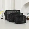 Bolsa de Maquiagem de Rede Estilo Ins Super Popular Bolsa de Maquiagem Portátil Feminina Malha de Amor Boca de Maquiagem Envelope Vermelho Armazenamento de Cosméticos