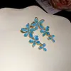 Brincos de Tarraxa com Franja de Zircônia Pérola Agulha de Prata para Mulheres Luxo Leve High-End Estilo Vintage Design de Nicho Versátil