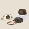Bolso Transfronterizo Retro con Relieve en Forma de Elefante, Bolso Cruzado de Tres Capas de Gran Capacidad, Bolso Cuadrado Pequeño de Moda para Mujer, Bolso de Hombro Casual