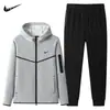 Ropa para Hombre Transfronteriza Otoño 2025 Traje Deportivo Casual para Exteriores Sudadera con Capucha para Correr Cardigan Pantalones de Manga Larga Conjunto de Dos Piezas