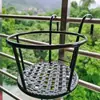 Barandilla de Hierro Forjado Barandilla Balcón Soporte para Flores Colgante Estante para Macetas Colgantes Plantas Verdes Suculentas Soporte para Orquídeas Colgantes Estante de Almacenamiento para Sala de Estar