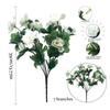 Simulación transfronteriza de azaleas pequeñas plantas verdes artificiales boda decoración del hogar ramo de flores falsas cesta de flores adornos de jardinería