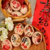 Pegatinas de Doble Felicidad con Forma de Huevo para Bodas, Dote de la Novia, Decoración de Mesa de Compromiso, Pegatinas Pequeñas de Doble Felicidad