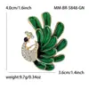 Broche de Pavão de Liga Esmaltada de Personalidade Criativa Moda Versátil Acessórios de Vestuário Broche Animal: BR5848