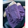 Shorts de trabalho roxos masculinos 2024 Novo verão plus size 5 Calças soltas casuais de secagem rápida Calças esportivas
