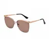 Gafas de Sol para Hombre 2026, Moda Europea y Americana Nueva, Ojo de Gato, Medio Marco, Únicas y Modernas, Versátiles, Protección Solar, Gafas de Sol para Hombre para Ventas Transfronterizas