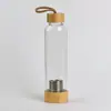 Fábrica en stock al por mayor para hombre, taza de spa para el hogar, botella de agua de cristal natural, taza de columna de cristal hexagonal avanzada, taza de energía