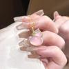Novo colar de imitação de cabaça de jade feminino novo estilo chinês leve luxo fresco clavícula corrente nicho novo design doce para meninas
