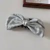 Pinza para el Cabello de Cuadros Estilo Coreano con Lazo para Mujer, Pinza de Tiburón para Cola de Caballo Alta, Pinza Banana para Recogido a Medio Hacer, Accesorio para el Cabello