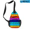 Matarratas Pioneer Color Arcoíris Bolso de Hombro Resistente al Desgaste Tela Oxford Bolso de Pecho para Niños Bolso Cruzado Suministro al por Mayor