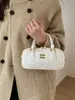Bolsa de Mão Quadrada Pequena Boston para Mulheres, Nova Tendência Coreana de Moda de Alto Padrão com Textura, Vendida em Larga Escala Transfronteiriça, Bolsa Transversal