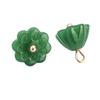 Hebilla de plato de jade sintético cheongsam traje Tang Hanfu botón Hebilla de botón de vidrio de loto estilo nacional traje antiguo traje étnico
