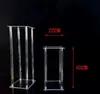 Adereços de Casamento Marcadores de Corredor de Cristal Colunas Quadradas Acrílico Centros de Mesa para Sobremesas Palco T Adereços de Decoração Tema de Casamento Sonhador
