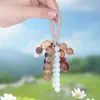 Sinos Pendentes de Casca de Fruta Natural, Sinos de Vento Artesanais, Enfeites Naturais Estilo Floresta para Carro, Pingentes para Bolsas Frescos, Decorações Artísticas Atacado