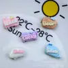 Mini tamaño pequeño plato de dibujos animados accesorios de resina pegamento de crema hecho a mano casero funda de teléfono móvil pasador de pelo accesorios para el cabello material al por mayor