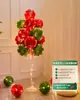 Decoración Navideña Luminosa Mesa Globos Flotantes Árbol de Navidad Tienda con Escaparate Flotante Atmósfera Festiva Arreglo de Escena de Disfraces