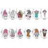 Llavero 5D12 de Navidad DIY con pintura de diamantes, colgante de cristal de diamante acrílico de doble cara