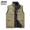 Nuevo Chaleco Reversible Casual para Hombre para Exteriores Otoño/Invierno 2025 Chaleco de Trabajo Multibolsillos Chaleco #