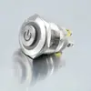 Loniu 19mm Cabeza Alta Auto-Restaurable Anillo Lámpara Símbolo de Poder Interruptor de Botón Metálico 12/16/19/22