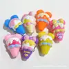 Cuentas Novedosas 3D de Colores con Forma de Cono de Helado para Cadenas de Teléfono, Llaveros, Colgantes de Bolsos, Materiales para Joyería Hecha a Mano DIY