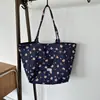 Bolsa Tote Casual Grande Capacidade Estilo Verão 2026 para Mulheres, Bolsa de Ombro Elegante Simples Estampada Fashion para Trabalho/Estudo