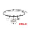 Pulsera europea y americana transfronteriza de acero inoxidable con diseño de hueso de serpiente, regalo para novias y amigas, regalo conmemorativo de vacaciones, pulsera de acero de titanio con grabado