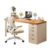 Escritorio estrecho de pared para estudiantes, escritorio de escritura para estudio en casa con estantería integrada, escritorio pequeño para computadora, mesa larga para dormitorio o mesita de noche