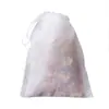 Saquinhos de Chá Descartáveis 10*15cm, Sacos para Ervas Medicinais em Tecido Não Tecido, Sacos Filtro para Sopas, Saquinhos de Chá com Cordão para Venda por Atacado