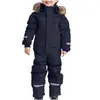 Novo Macacão de Ski Infantil de Uma Peça para Uso Externo no Inverno, Resistente ao Frio e ao Vento, Macacão de Ski Espesso, Quente e Luminoso para Homens e Mulheres