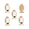 Colgante de Nota Musical de Guitarra Esmaltada Colorida Serie de Instrumentos de Piano Accesorios para Joyería DIY Encanto para Llavero W505