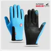 Guantes de Ciclismo para Hombre y Mujer, Guantes de Invierno de Terciopelo Cálidos para Hombre y Mujer, de Dedos Completos, Cortavientos, Antifrío, Pantalla Táctil, para Conducir, Deportes, Esquí