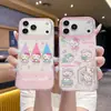 La nueva funda de teléfono de diamante de color claro KT cat de Koyi es adecuada para iPhone 17 Pro Max, linda para Apple 16, 15 y 14