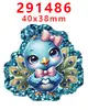 Acessórios de Acrílico com Glitter de Desenho Animado Transfronteiriços Acessórios para Joias DIY de Resina Patch Grampo de Cabelo Grampo de Cabelo Gt-T-290392