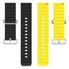 Para Samsung watch4 5 Samsung ativo Huami Ocean Double Buckle Double Color Silicone Strap 20/22m Agora