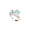 Zhen Rong desea el más vendido color popular europeo y americano anillo de circonita con forma de doble corazón de amor chapado en plata s925 anillo de circonita