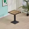 Mesa Retangular Comercial Personalizada para Catering Mesa para Hot Pot Restaurante de Chá com Leite Café Mesa de Jantar Lanches Rápidos Conjunto de Mesa e Cadeira