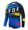 Camiseta de Manga Longa Fox para Moto Off-Road Secagem Rápida Resistente ao Desgaste Respirável Roupa de Ciclismo Roupa de Motocicleta Masculina Venda Direta da Fábrica