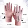 Luvas Masculinas de Inverno com Forro de Fleece Espessas Quentes Impermeáveis Antiderrapantes 2024 Novas Luvas de Tela Sensível ao Toque para Ciclismo de Bicicleta Elétrica para Mulheres