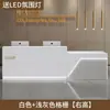 2026 Nuevo Modelo Mostrador de Caja Moderno Lujo Ligero Recepción de Hotel Salón de Belleza Barbería Mostrador de Recepción Mostrador de Barra Simple