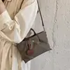 Bolso de hombro patchwork con bloques de color, popular bolso cruzado casual versátil estilo japonés para mujer, bolsa de mano ligera otoño 2026