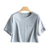 Adote Calça Autêntica Estilo Lust Puro Sexy de Cintura Alta com Bolso Aba Camiseta que Mostra o Umbigo Visual Emagrecedor Camiseta Top Chic Estilo Bf de Manga Curta