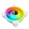 Ventilador de Caja Cool Moonlight de 6 Pines 12cm Círculo Fino Multicapa Refrigeración RGB para Computadora de Escritorio Ventilador de Refrigeración Silencioso