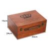 Caja de Madera Rectangular de Madera Maciza Caja de Madera Retro con Cerradura Caja de Almacenamiento Caja de Almacenamiento de Madera Caja de Almacenamiento de Escritorio con Cerradura