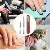 Lima de Uñas de Acero Inoxidable Lima de Emery Herramienta de Manicura Lima Pulidora Manicura Gruesa Uña del Pie Dura Lima de Doble Cara Artefacto